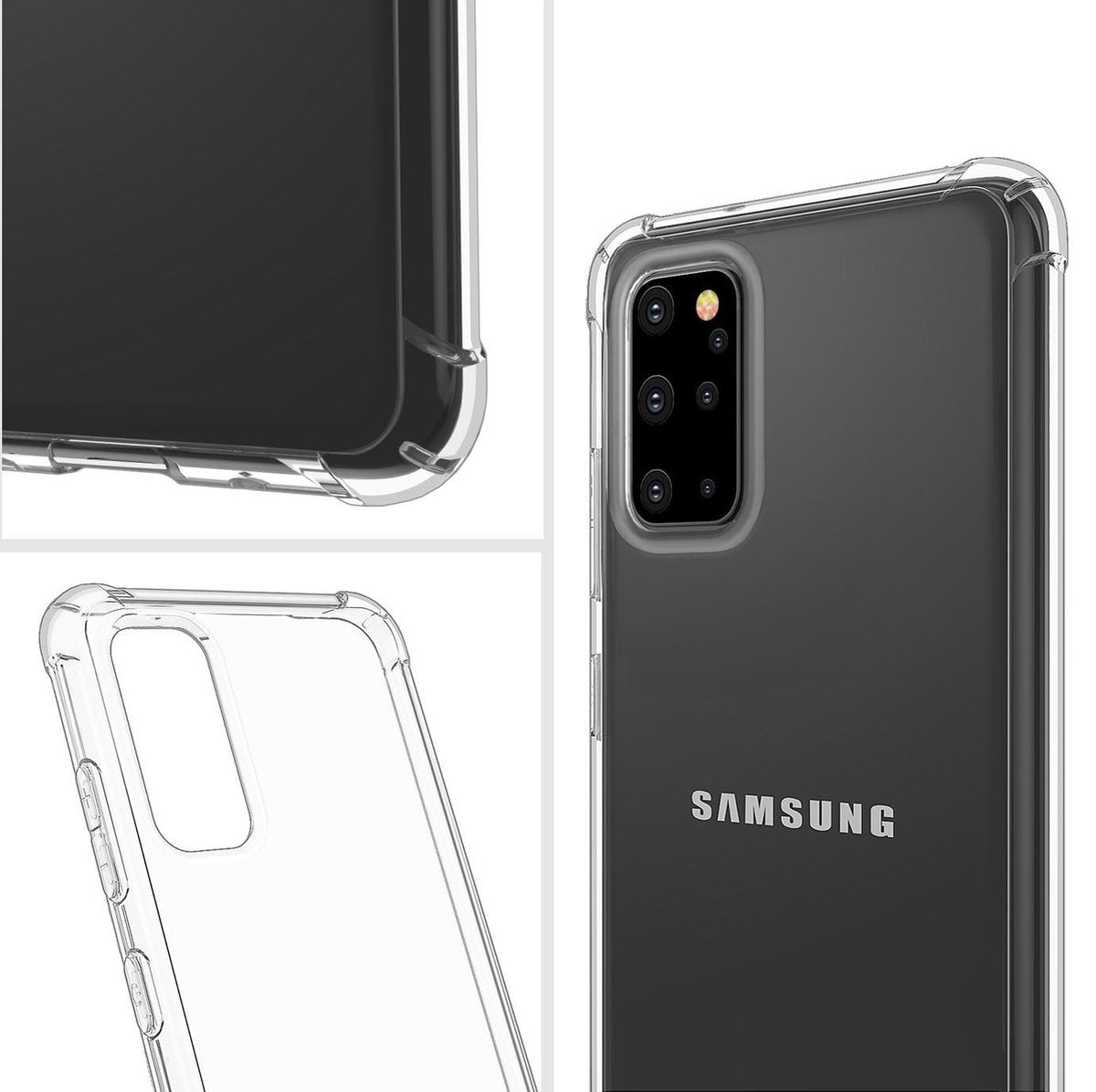 YONO Hoesje geschikt voor Samsung Galaxy S20 (S11) - Siliconen Case Shock Proof – Transparant