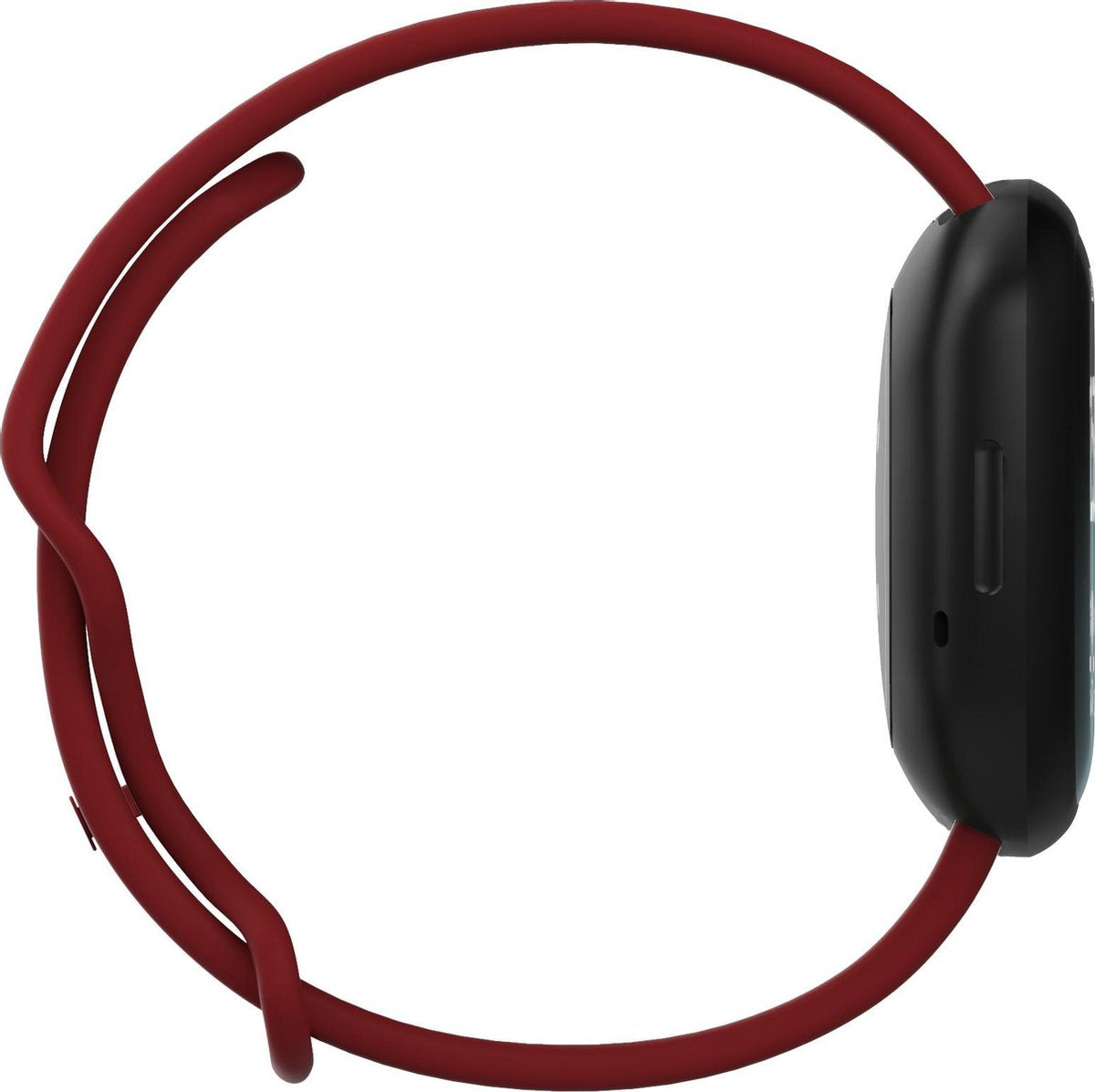 YONO Bandje geschikt voor Fitbit Versa 4 / 3 / Sense – Siliconen – Donkerrood – Small