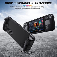 YONO Soft Case geschikt voor Valve Steam Deck / OLED - Siliconen Hoesje - Zwart