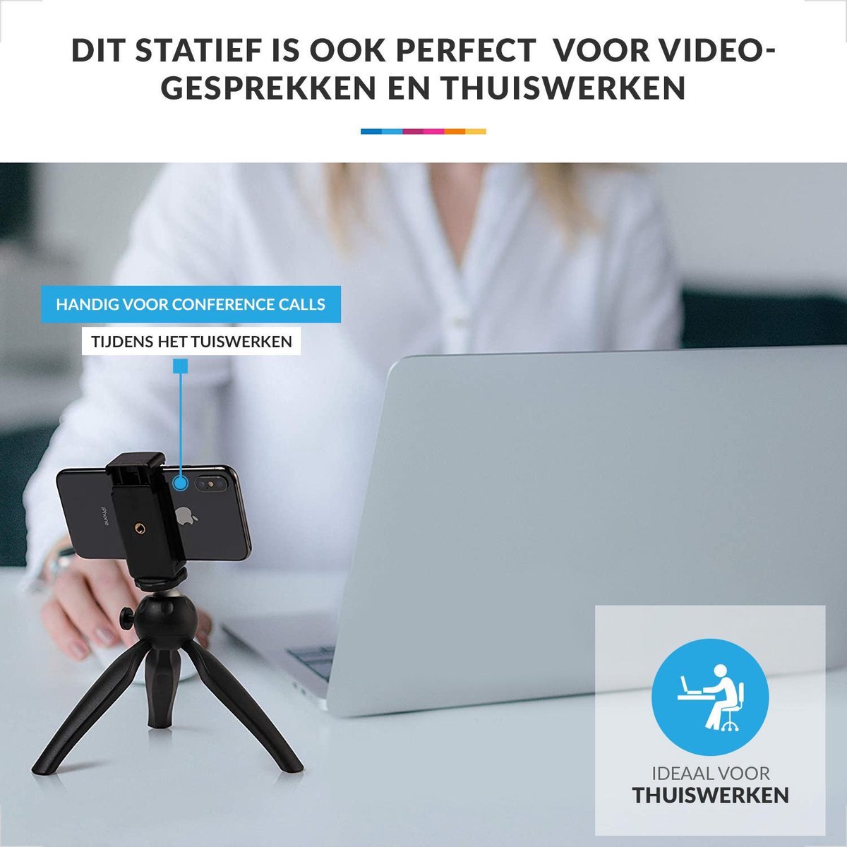YONO Tripod Compact - Statief voor Smartphone en Camera - Vlog Stick