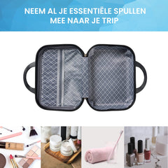 YONO Beautycase Koffer - Luxe Make-up Tas - Handbagage Hard Shell - Zwart