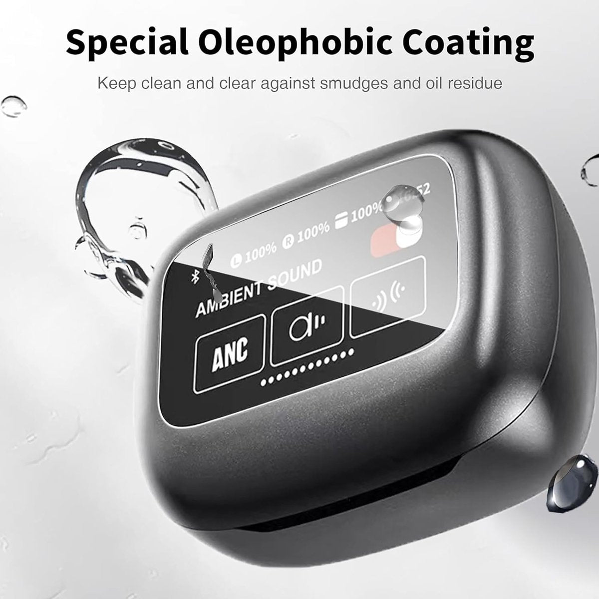 YONO Screen Protector geschikt voor JBL Live Beam 3 / Buds 3 / Flex 3 - Scherm Bescherming - 3-Pack