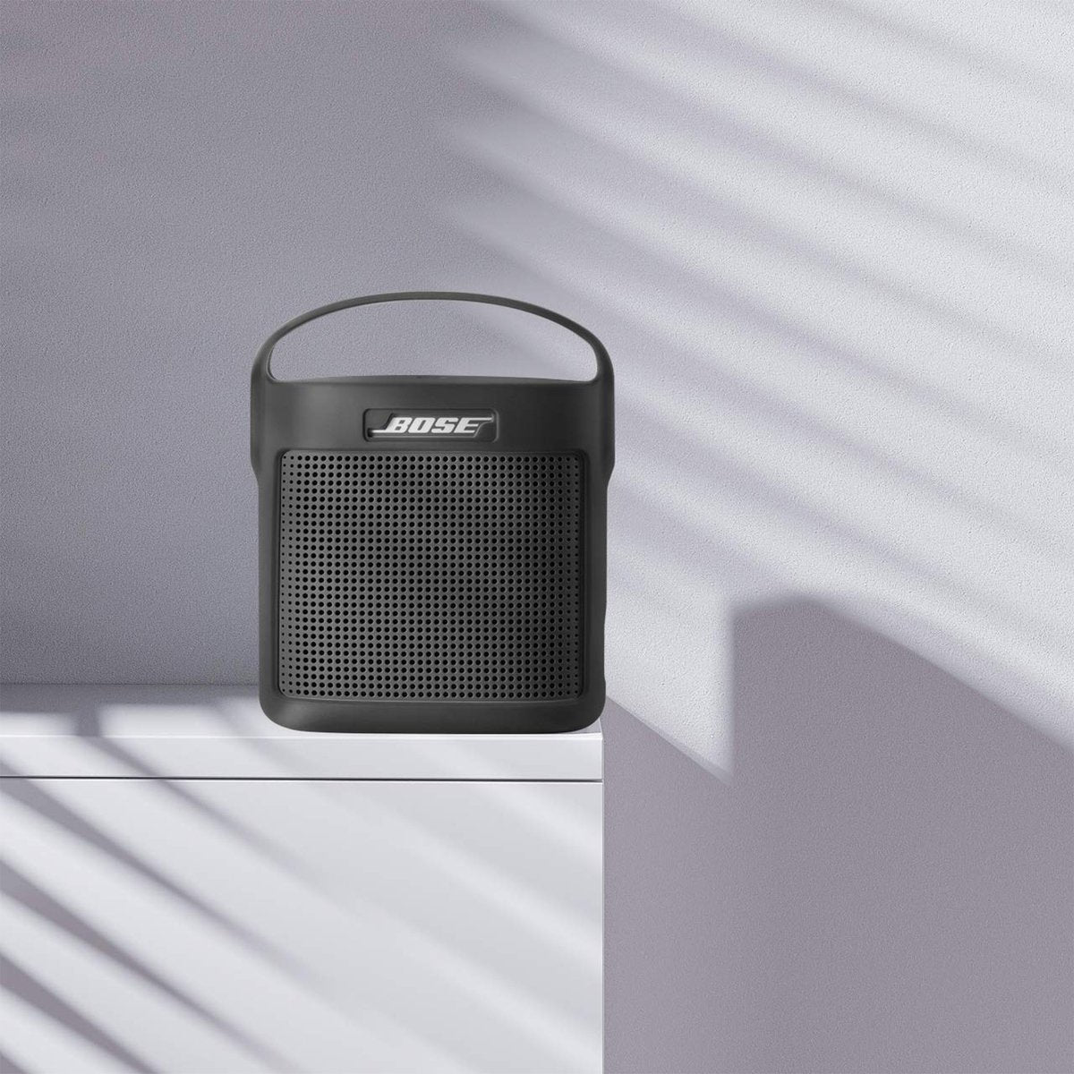 YONO Siliconen Hoes geschikt voor Bose Soundlink Color II – Case met Handvat – Beschermhoes - Zwart