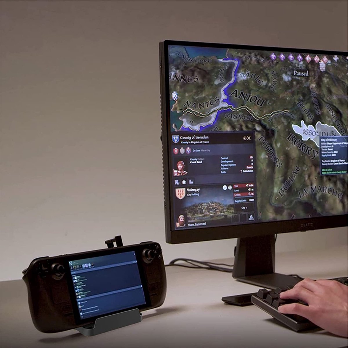 YONO Standaard Houder geschikt voor Valve Steam Deck / OLED - Verticale Console Stand - Zwart