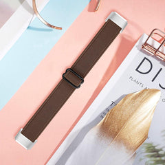 YONO Nylon Stretch Bandje geschikt voor Fitbit Luxe - Bruin