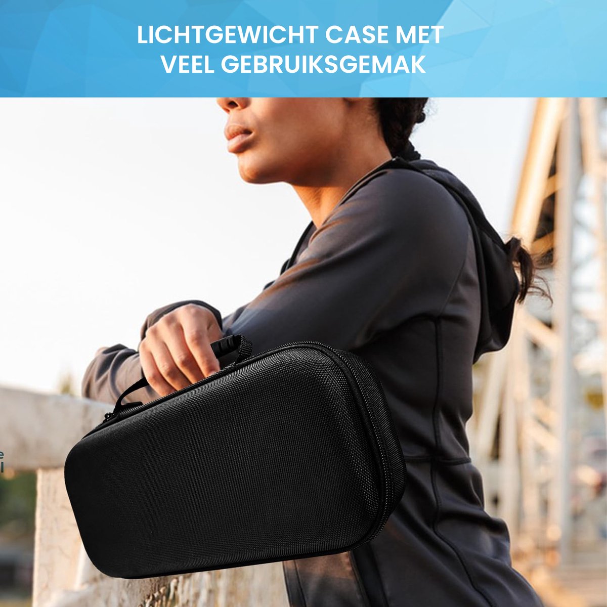 YONO Case geschikt voor Playstation Portal PS5 - Opbergtasje Hoesje - Beschermhoes - Zwart