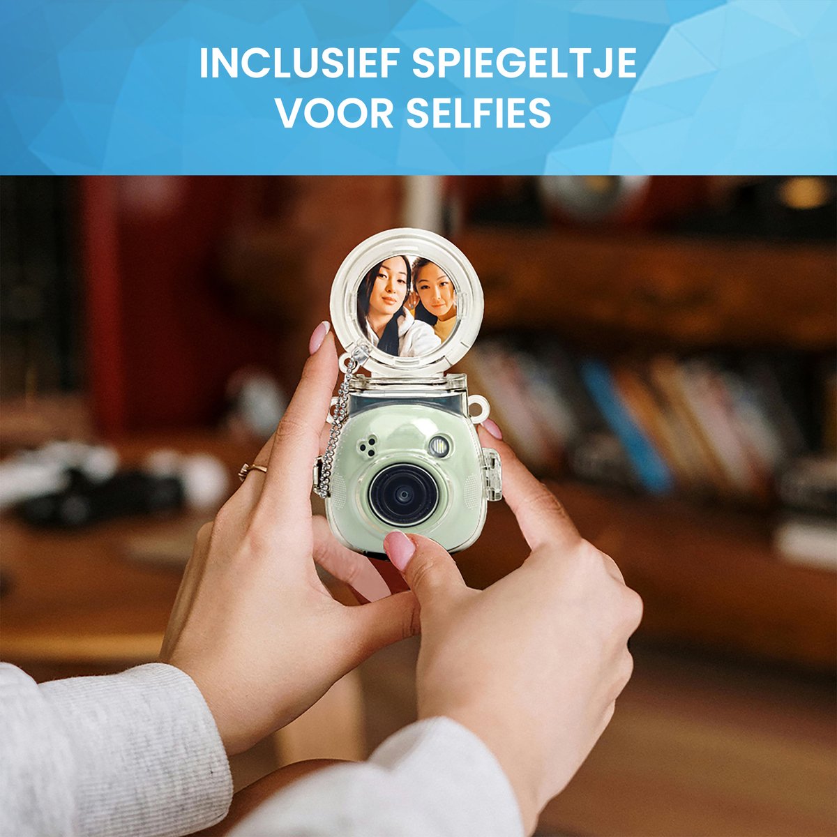 YONO Case geschikt voor Fujifilm Instax Pal - Hoesje met Spiegel - Transparant