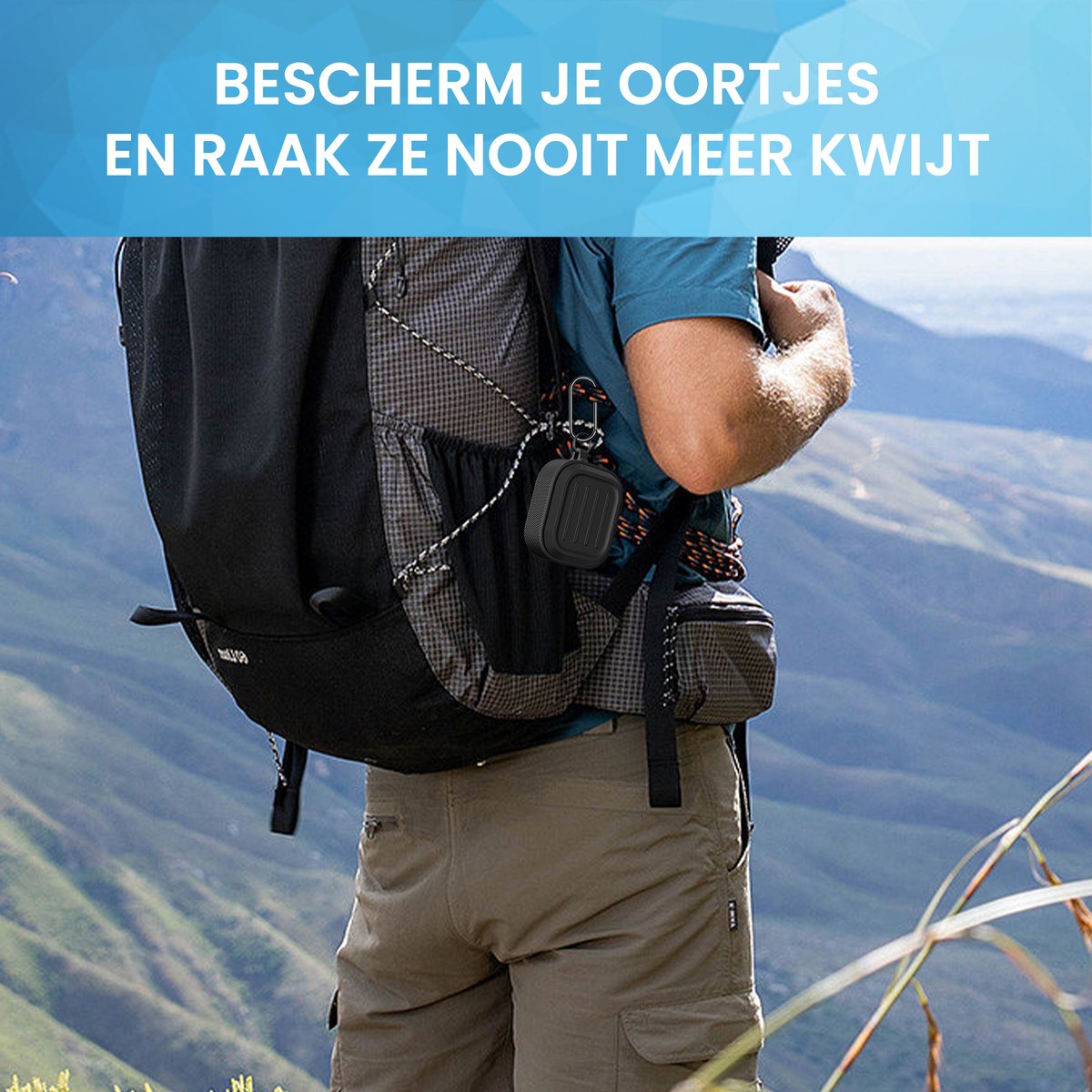 YONO Hoesje geschikt voor Apple Airpods 3 - Army Case - Zwart