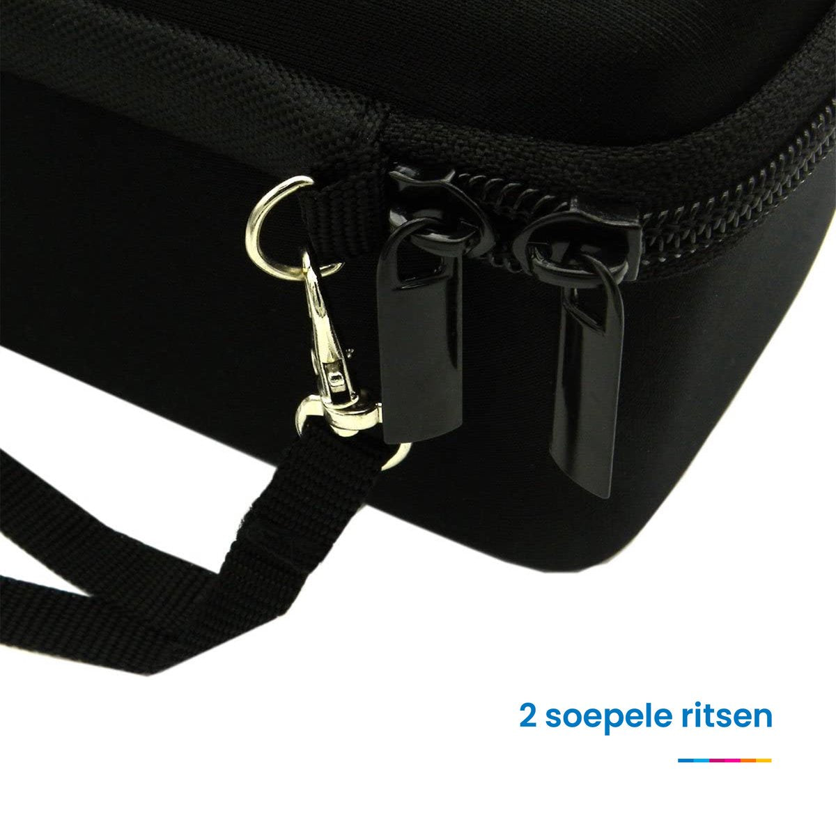 YONO Hard Case geschikt voor Bose Soundlink Mini II (1 en 2 Gen) - Bescherm Hoesje met Accessoires Vak - Zwart