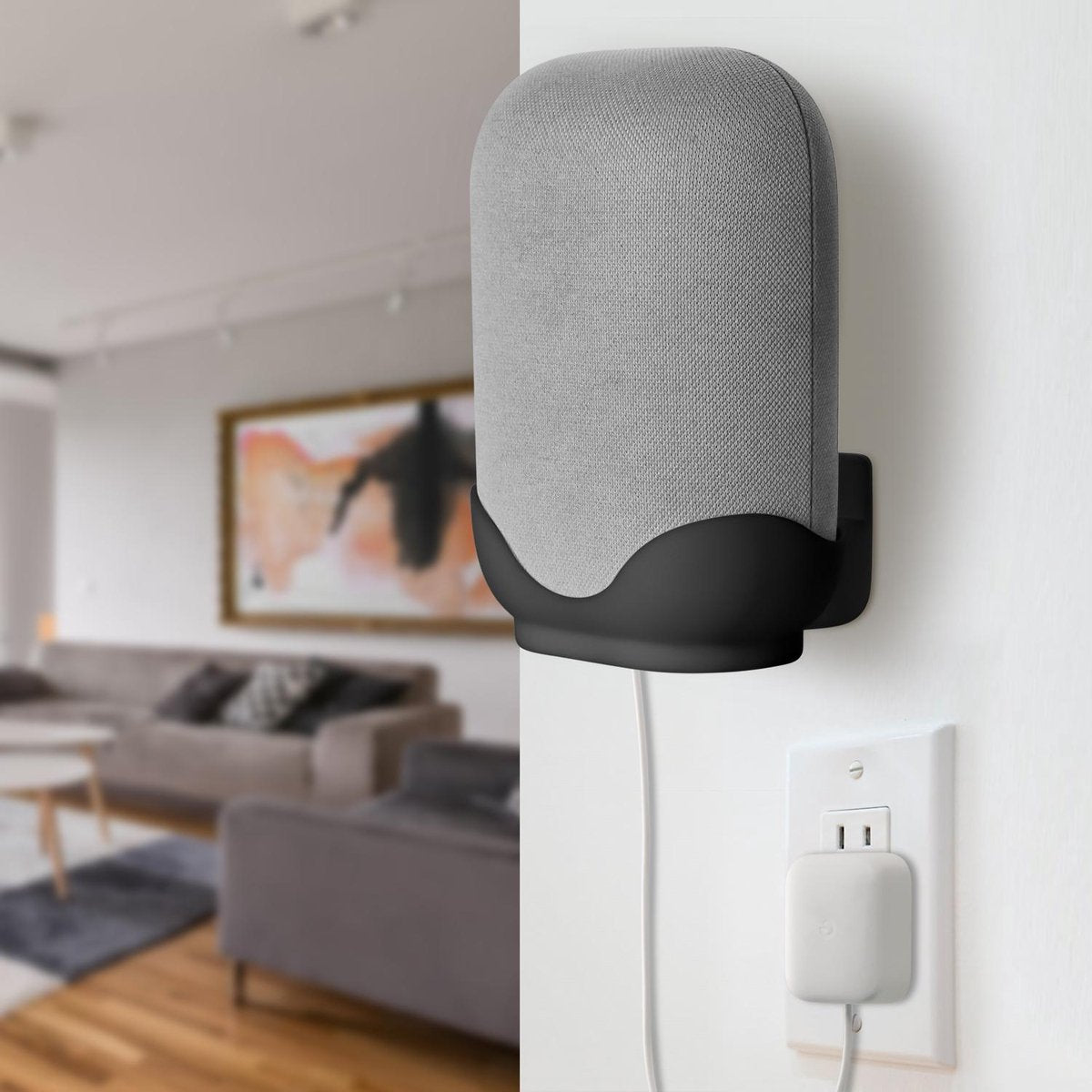 YONO Wall Mount – Geschikt voor Google Nest Audio – Houder voor Speaker – Zwart