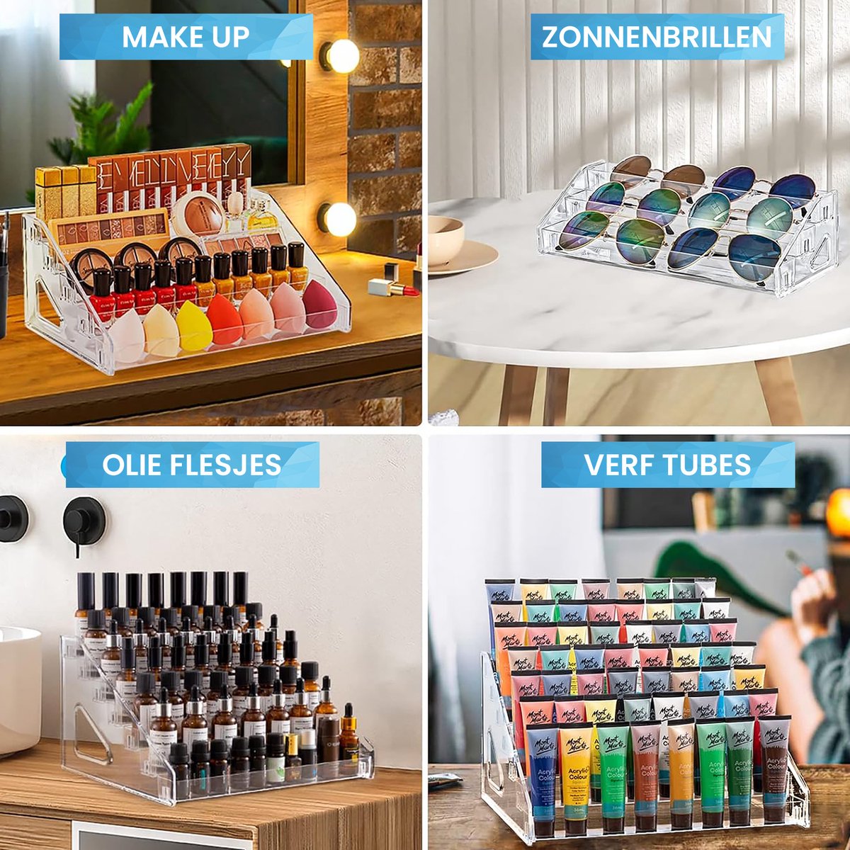 YONO Nagellak Organizer - Opbergen Display Rek - Transparant