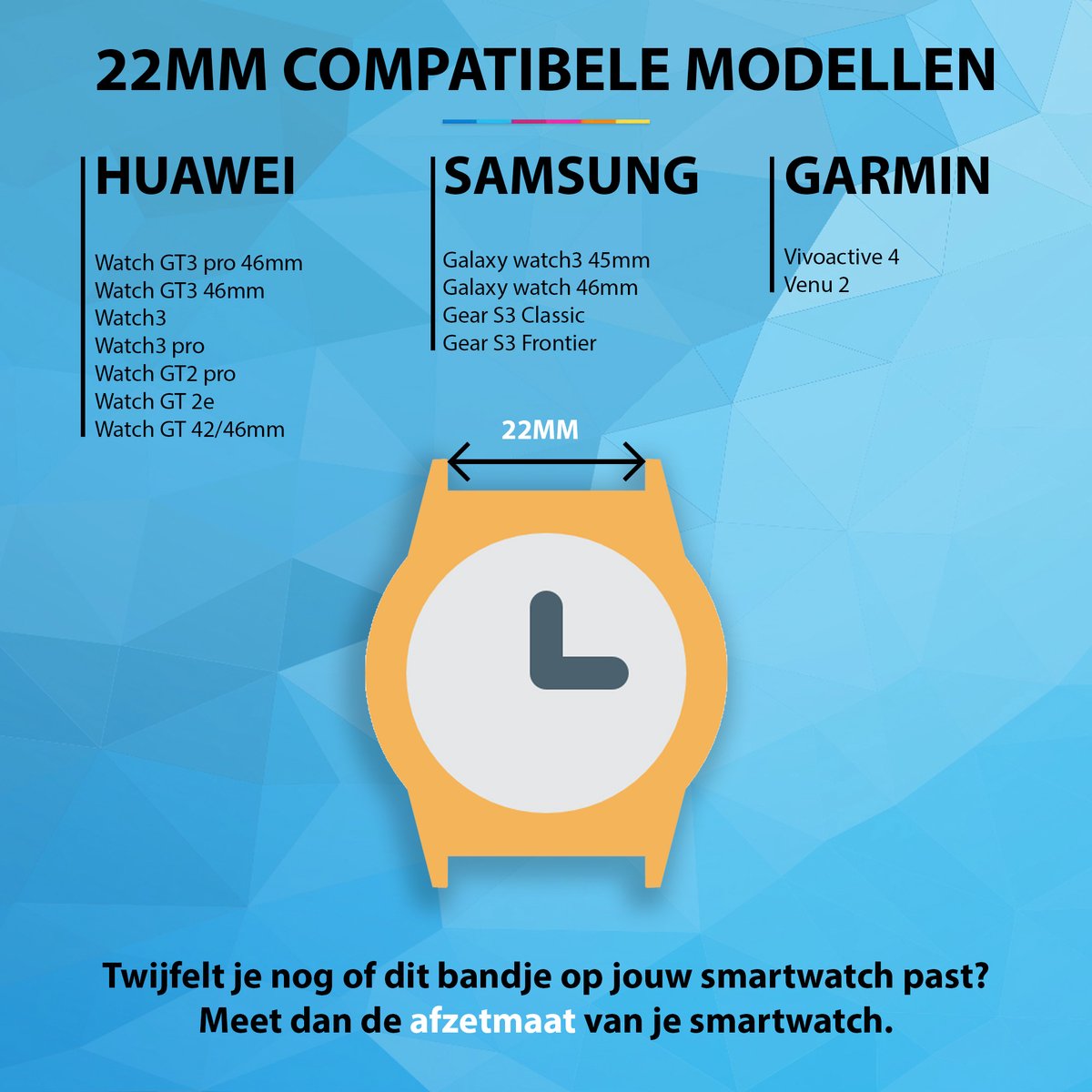 YONO Siliconen Link Bandje 22mm - Horlogebandje geschikt voor Samsung Galaxy Watch 46mm / 3 (45mm) / Gear s3 - Polar Vantage M2 / Grit X - Garmin Vivoactive 4 / Venu 2 - Huawei Watch GT 3 (pro) / 2 - Amazfit GTR - Donkerblauw