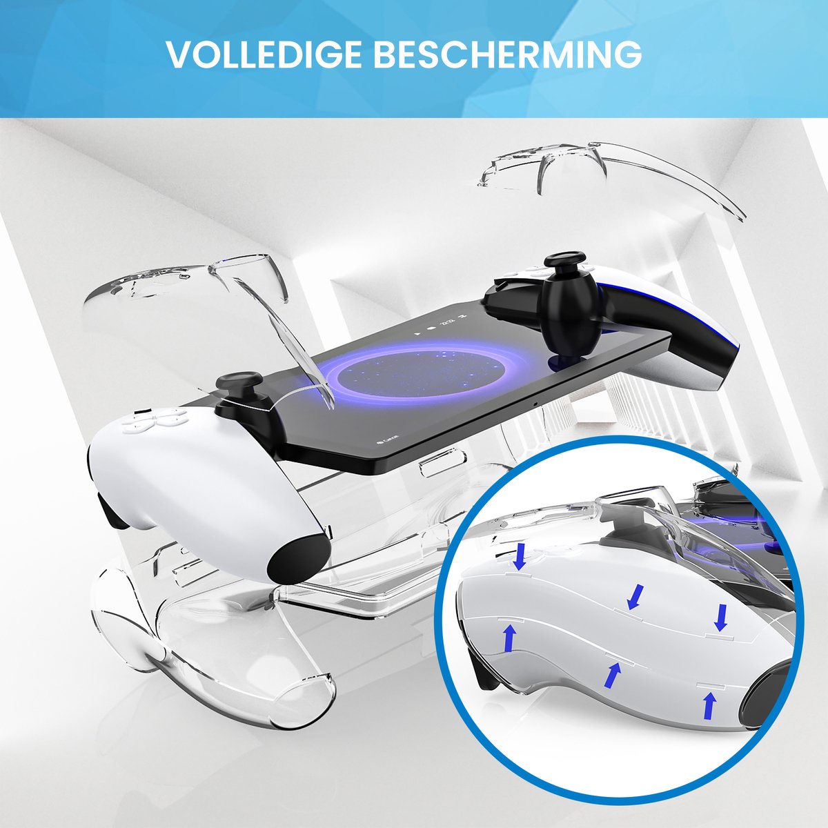 YONO Accessoires Set geschikt voor Playstation Portal - Bescherming Hoes Case - Grip Skin - Screen Protector Ps5 Portal