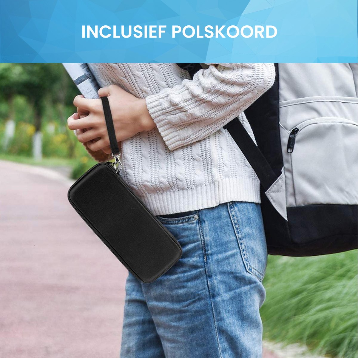 YONO Hard Case geschikt voor Bose Soundlink Mini II (1 en 2 Gen) - Bescherm Hoesje met Accessoires Vak - Zwart