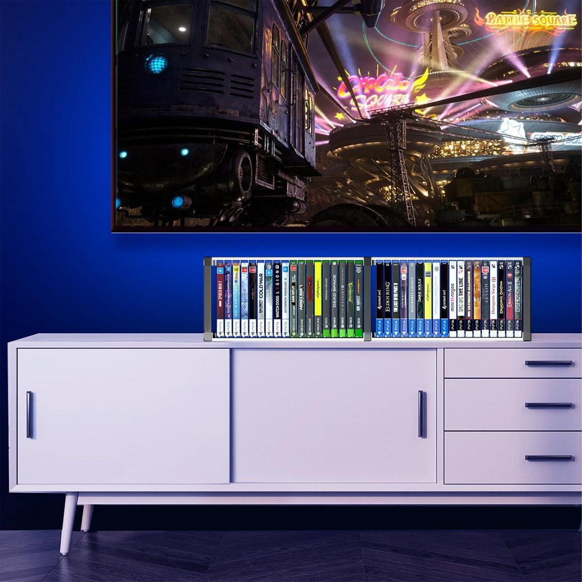 YONO Spellen Houder XL - Geschikt voor Playstation PS 5 / 4 / Xbox Series X / S - Game Organizer met Controller Houder - Tot 36 Games