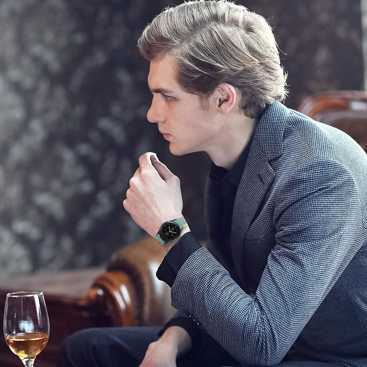 YONO Nylon Smartwatch Bandje 20mm - Horlogebandje geschikt voor Samsung Galaxy Watch 7 / 6 / 5 / Pro / 4 / 3 / Active 2 - Polar Ignite / Unite – Huawei - Sunshine