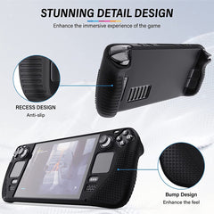 YONO Soft Case geschikt voor Valve Steam Deck / OLED - Siliconen Hoesje - Zwart