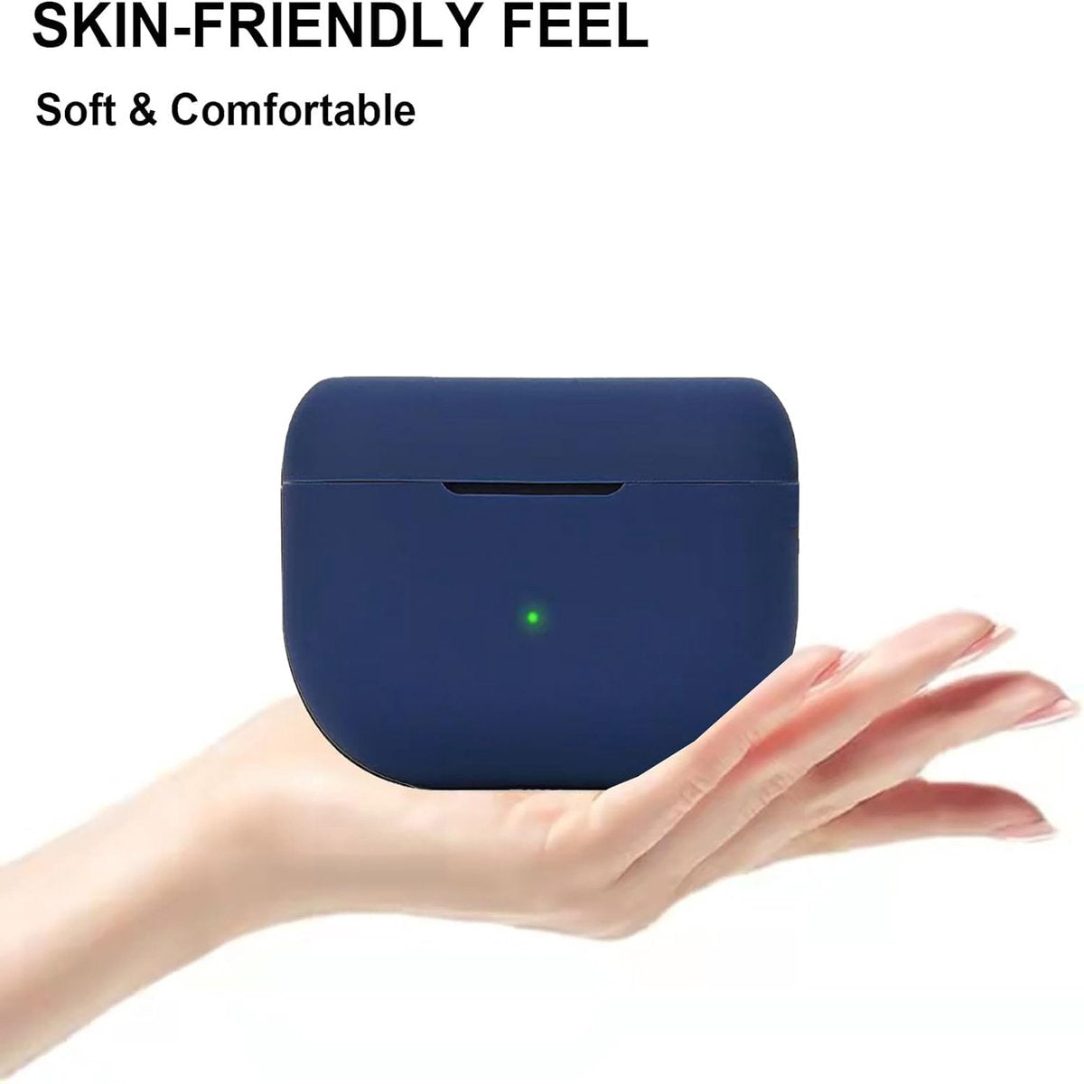 YONO Soft Case geschikt voor Jabra Elite 8 Active / Elite 10 - Siliconen Hoesje - Donkerblauw