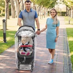 YONO Regenhoes Kinderwagen Universeel - Buggy Hoes - Wandelwagen - Transparant