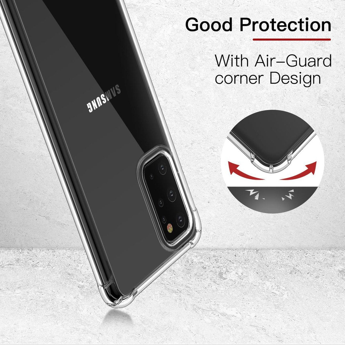 YONO Hoesje geschikt voor Samsung Galaxy S20 (S11) - Siliconen Case Shock Proof – Transparant