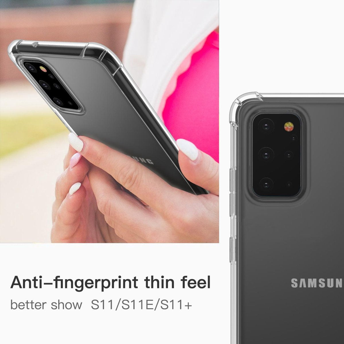 YONO Hoesje geschikt voor Samsung Galaxy S20 (S11) - Siliconen Case Shock Proof – Transparant