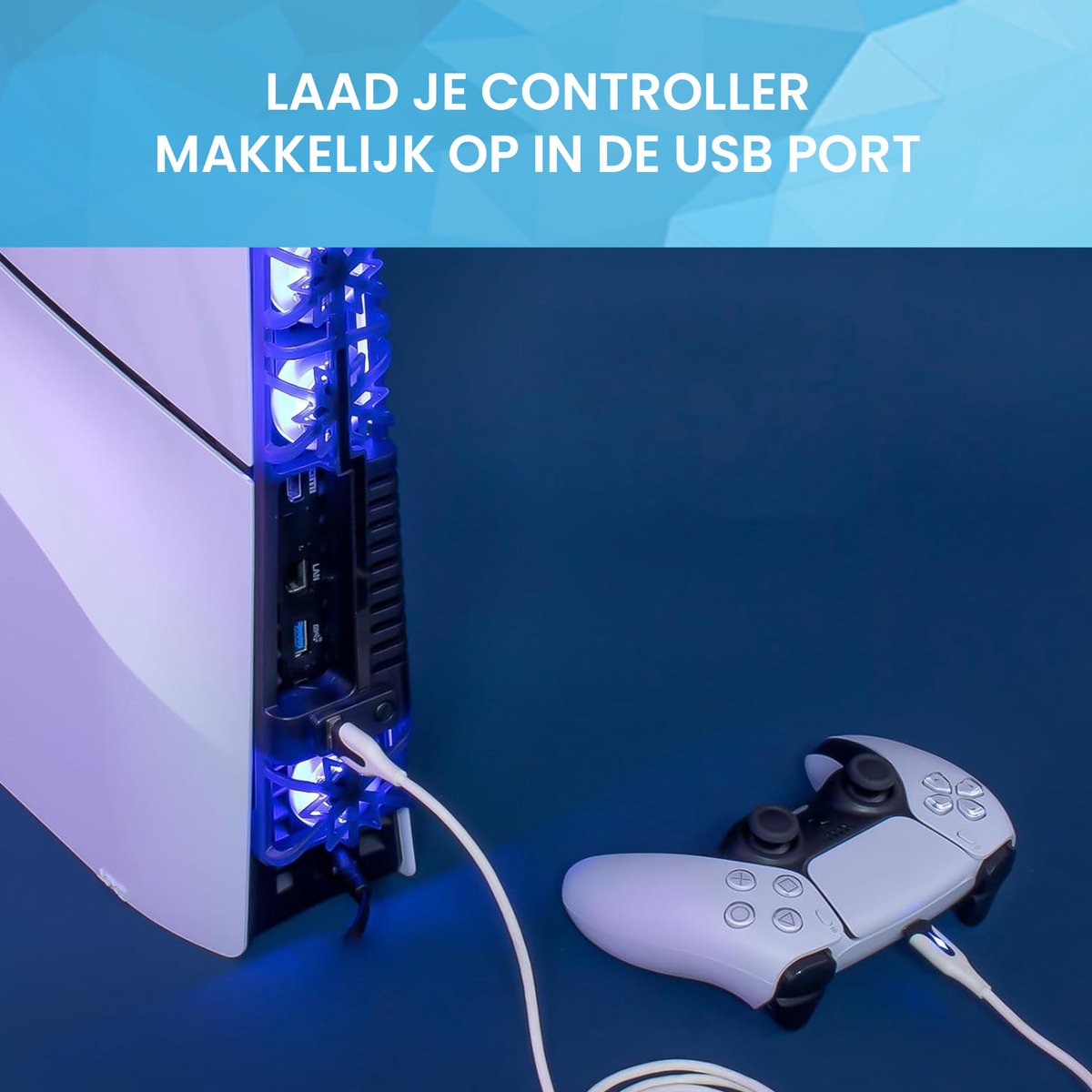 YONO Ventilator geschikt voor Playstation 5 SLIM - USB Koelventilator PS5 Slim Accessoires - Zwart