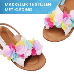YONO Sandalen Meisje - Open Zomer Schoenen Meisjes - Wit - Maat 27