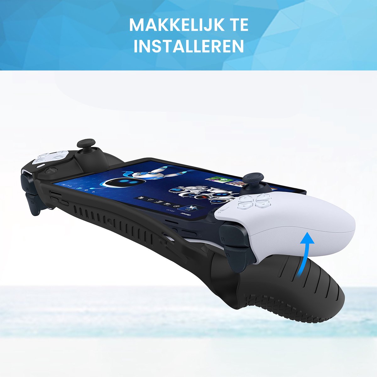 YONO Soft Case geschikt voor Playstation Portal - Siliconen Hoes - Zwart