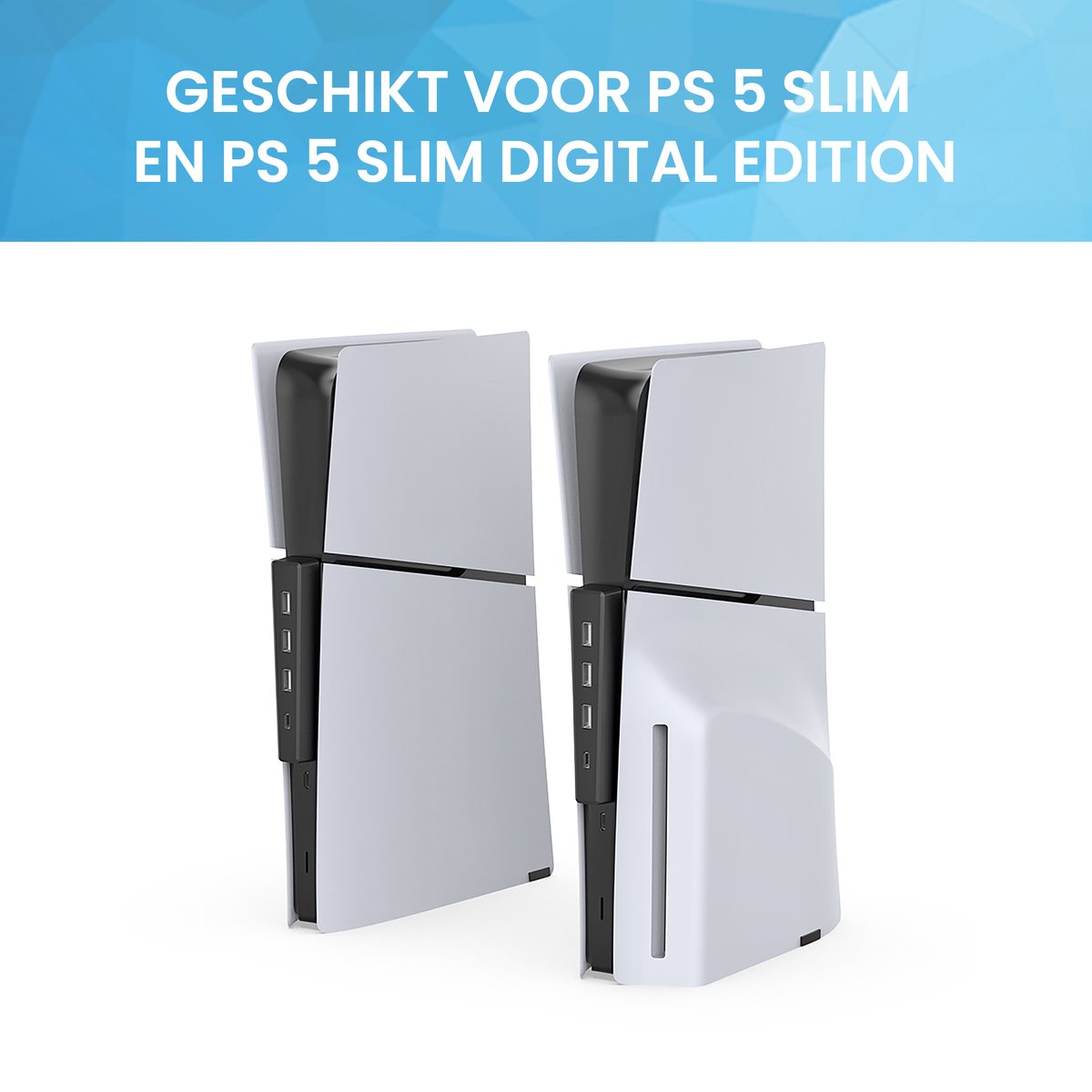 YONO USB Hub geschikt voor Playstation 5 SLIM - PS5 USB A en C - 4 Poorts - Zwart