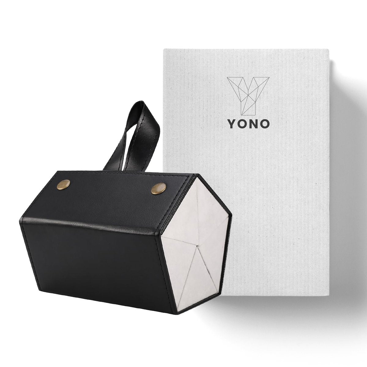 YONO Brillenkoker Hard Case voor Onderweg - Brillendoos Opbergbox tot 5 Brillen - Etui Opbergsysteem - Zwart