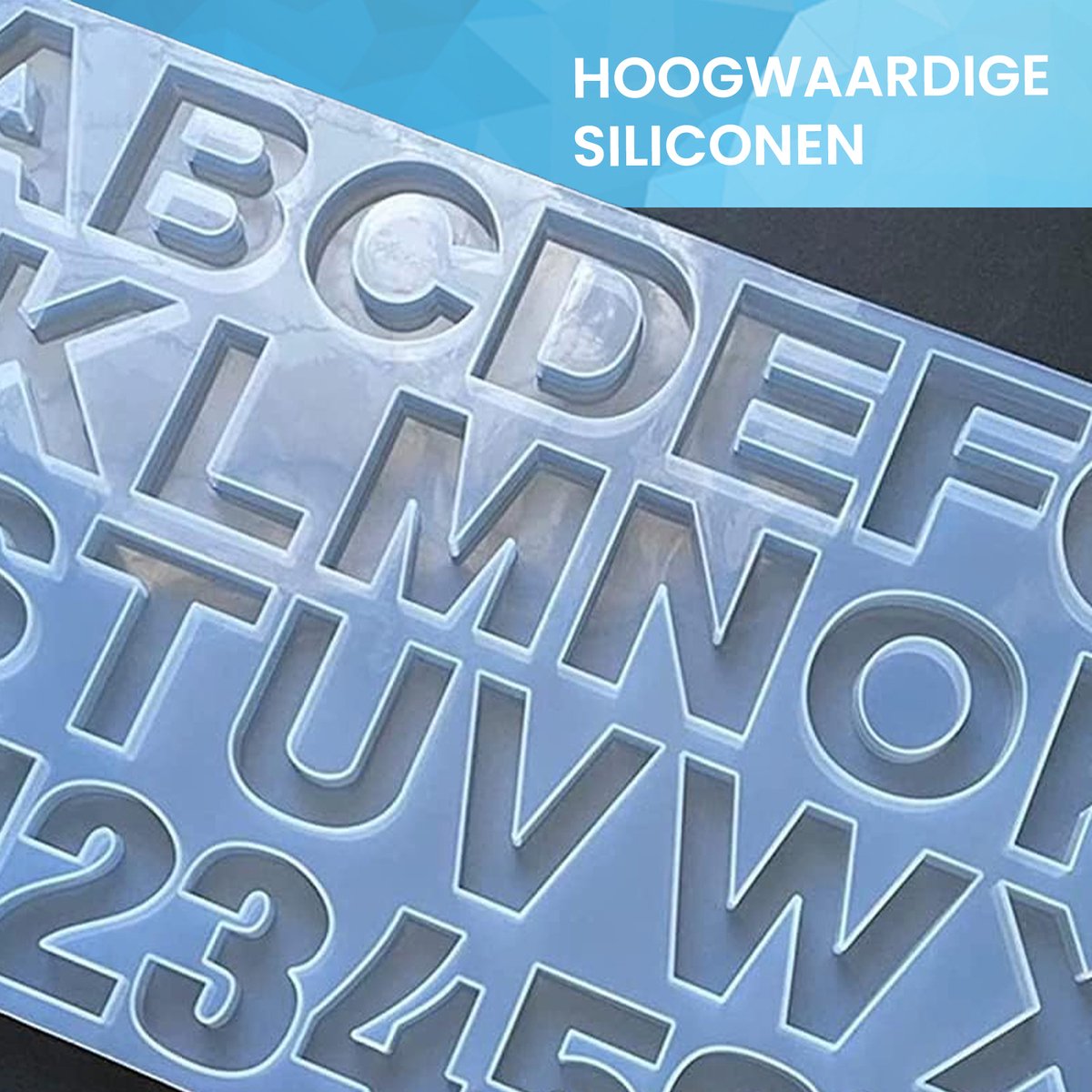 YONO Epoxy Mallen Letters en Cijfers - Siliconen Mal - Alfabet