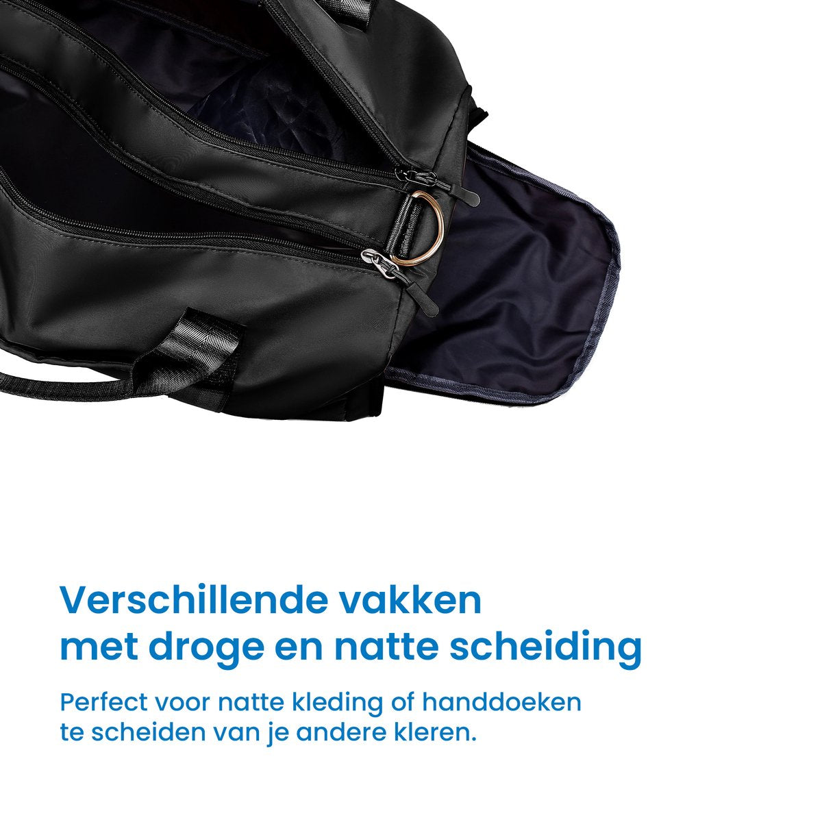 YONO Reistas Handbagage 40x20x25 - Weekendtas Ryanair – Sporttas - Schoudertas Dames en Heren – Zwart