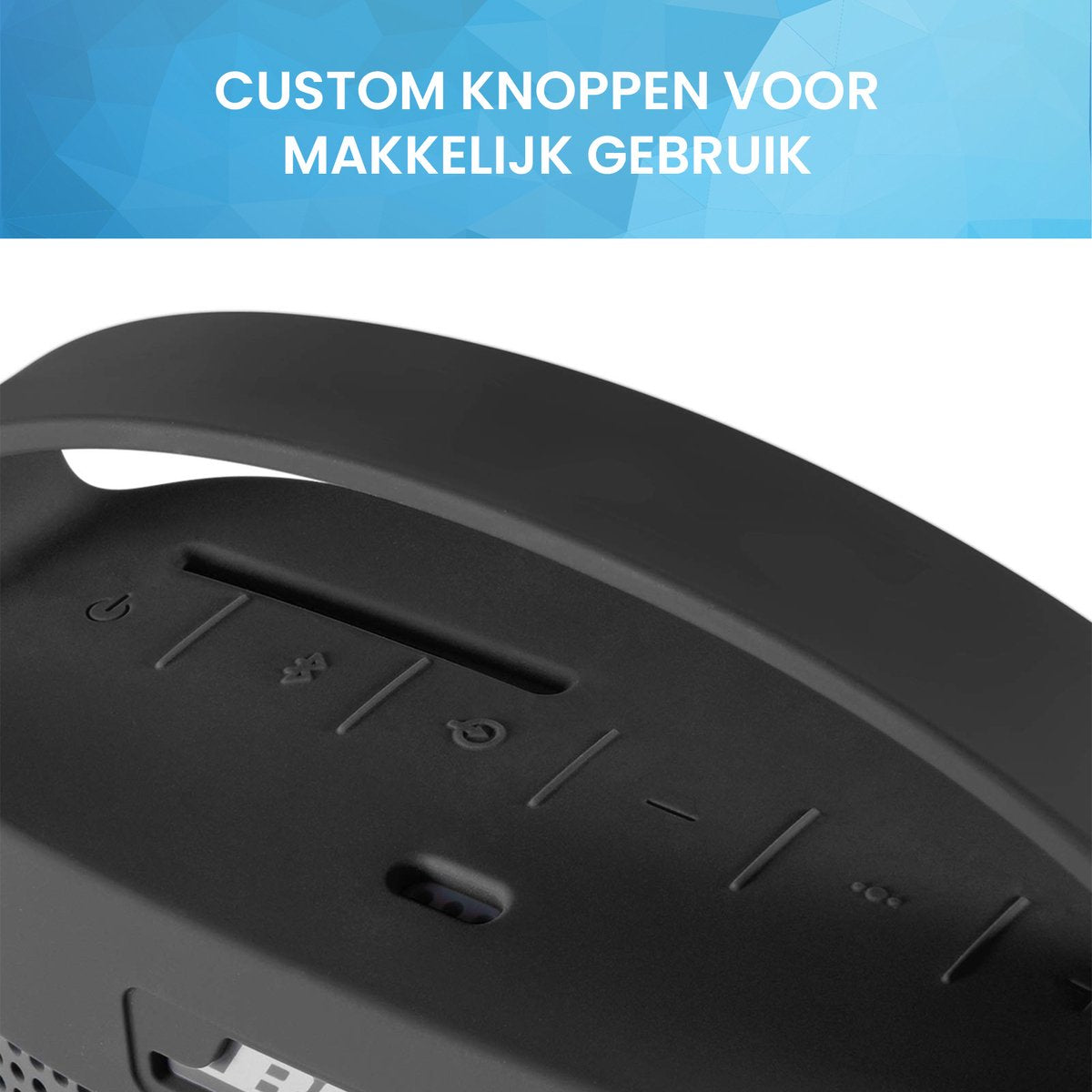 YONO Siliconen Hoes geschikt voor Bose Soundlink Color II – Case met Handvat – Beschermhoes - Zwart