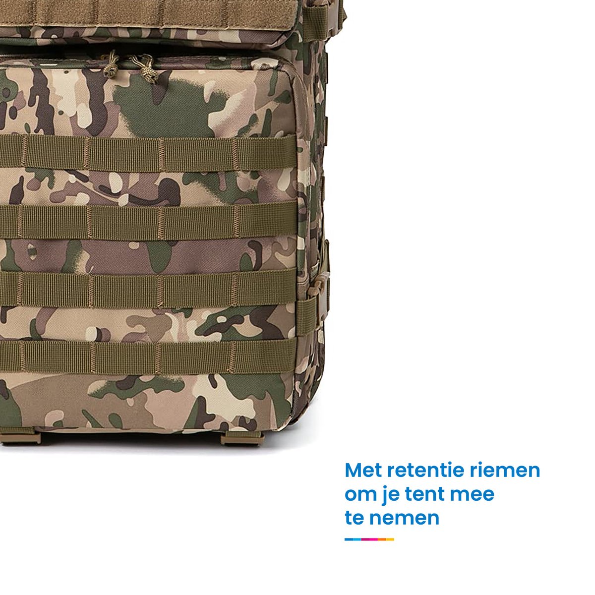 YONO Tactical Backpack Militaire Rugzak - Tactische Wandelrugzak Leger - 45L - Donkergroen Camouflage