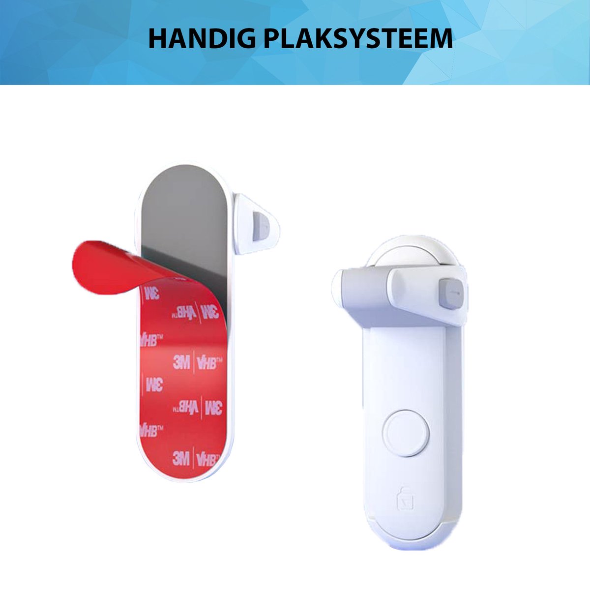 YONO Deurklink Vergrendeling voor Kinderen en Huisdieren - Kinderslot Deur  - Wit