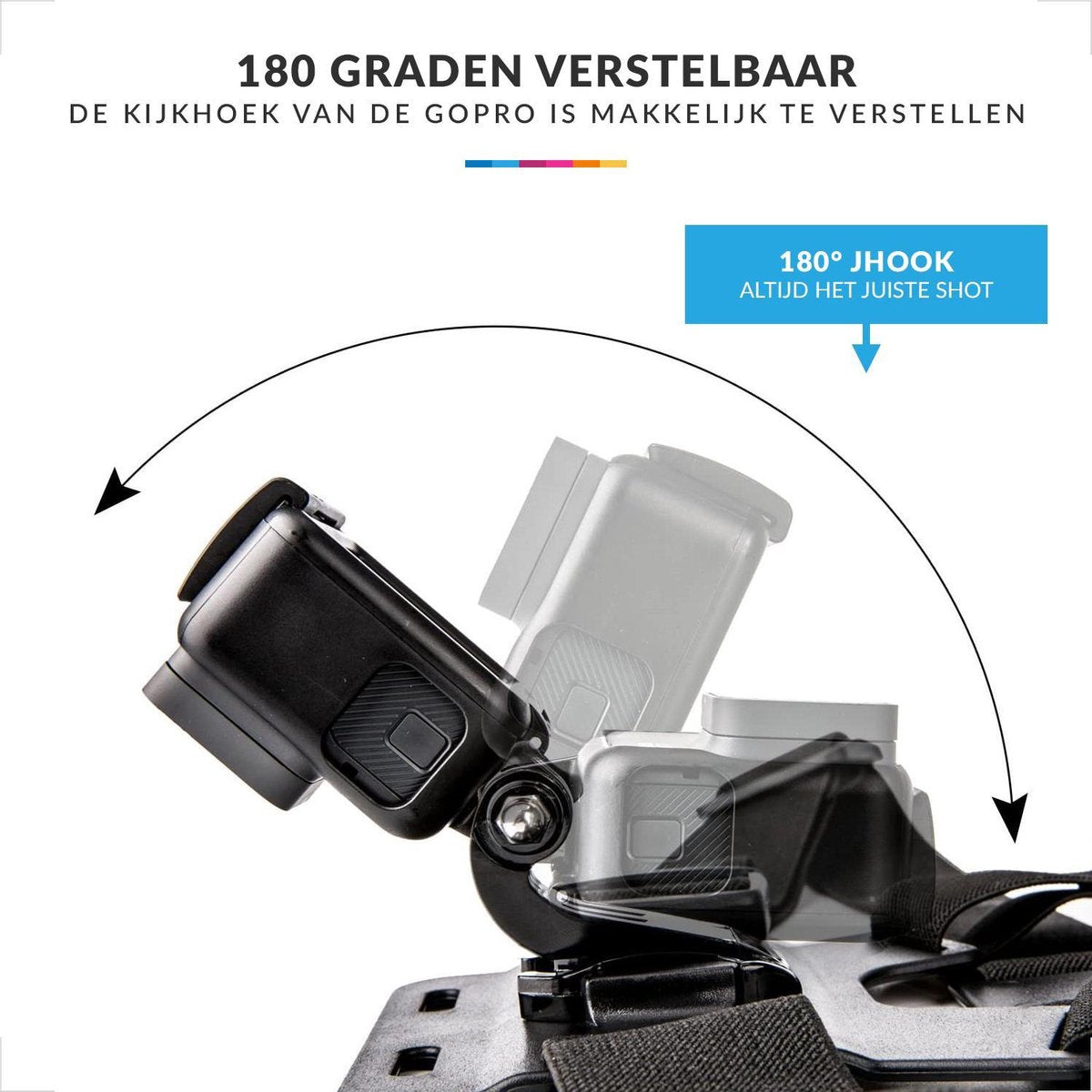 YONO Chest Strap Borstharnas - Mount geschikt voor GoPro en Actioncam Camera