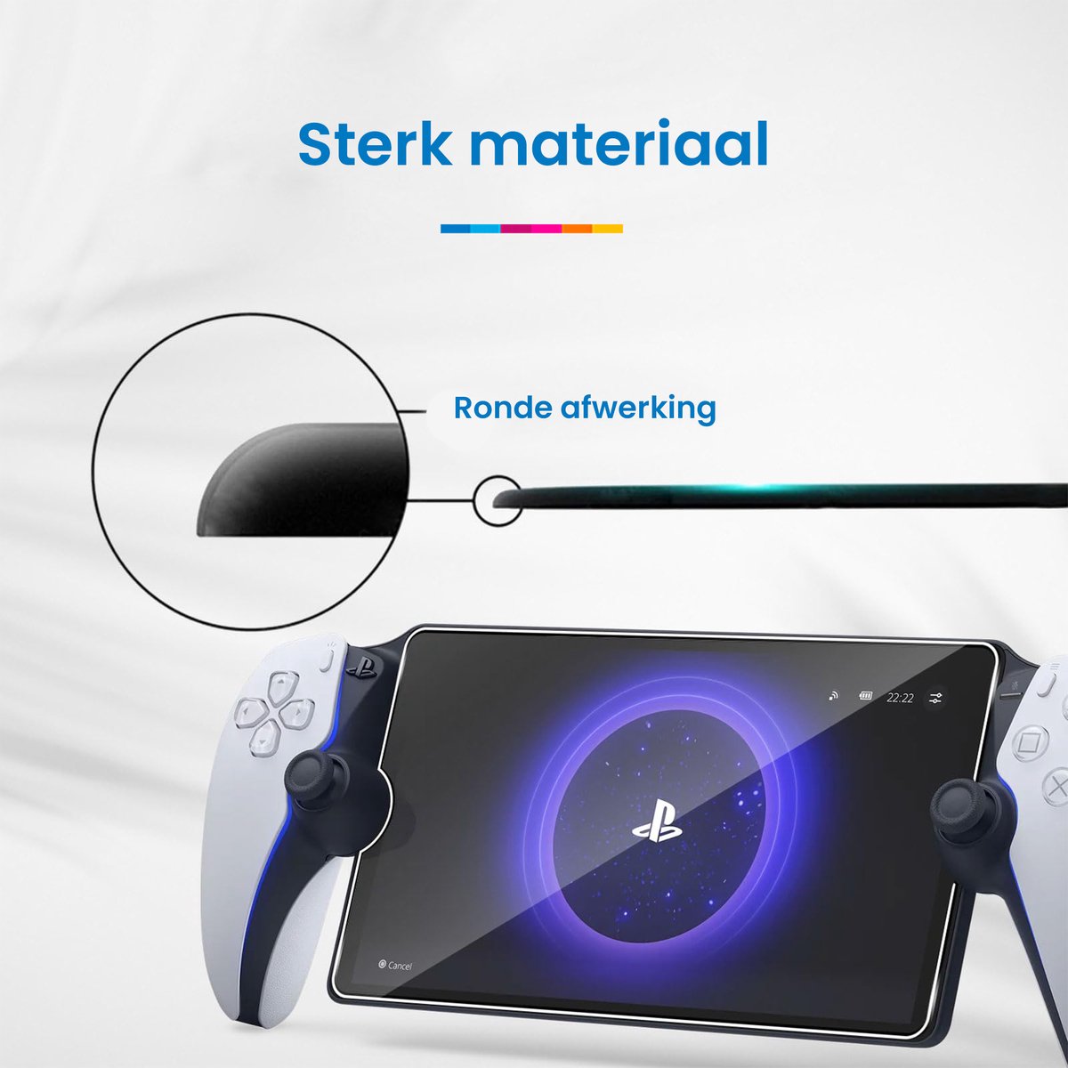 YONO Screen Protector Glas geschikt voor Playstation Portal PS5 - Set van 2 stuks