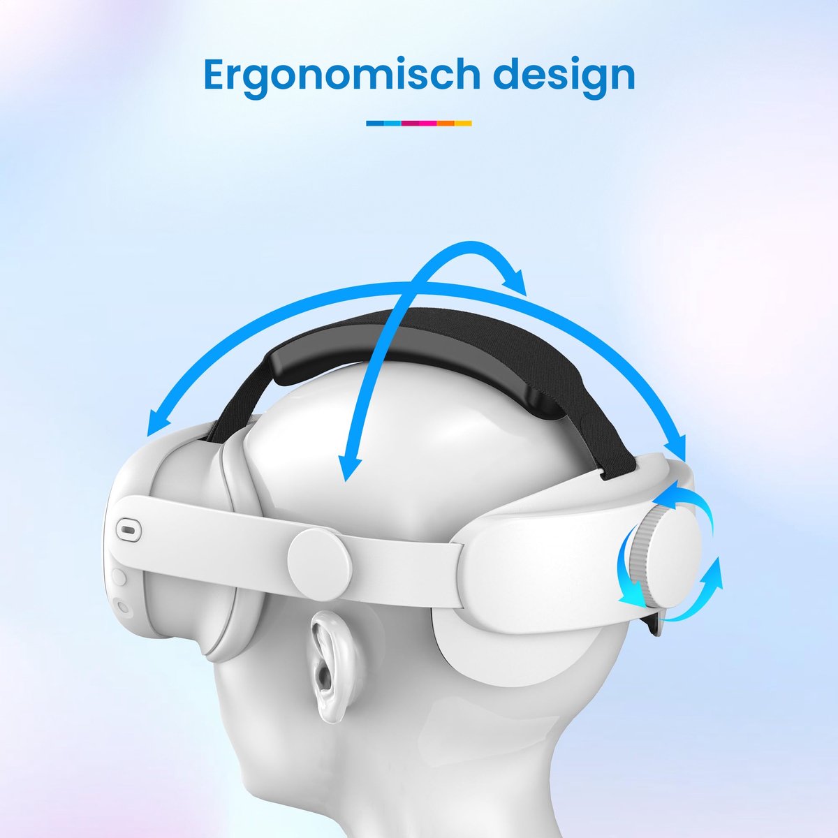 YONO Elite Strap geschikt voor Meta Quest 3 - Verstelbare Strap Hoofdband met VR Cover - Oculus 3D Bril Accessoires