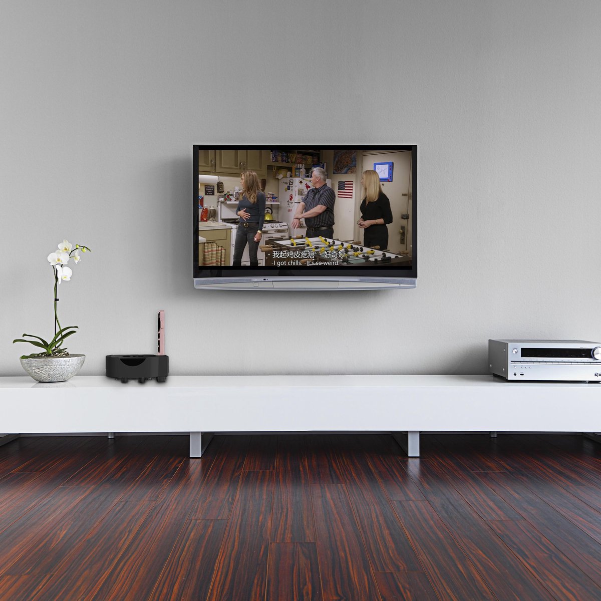 YONO Houder geschikt voor Apple TV - Wandhouder - Wall Mount - Zwart