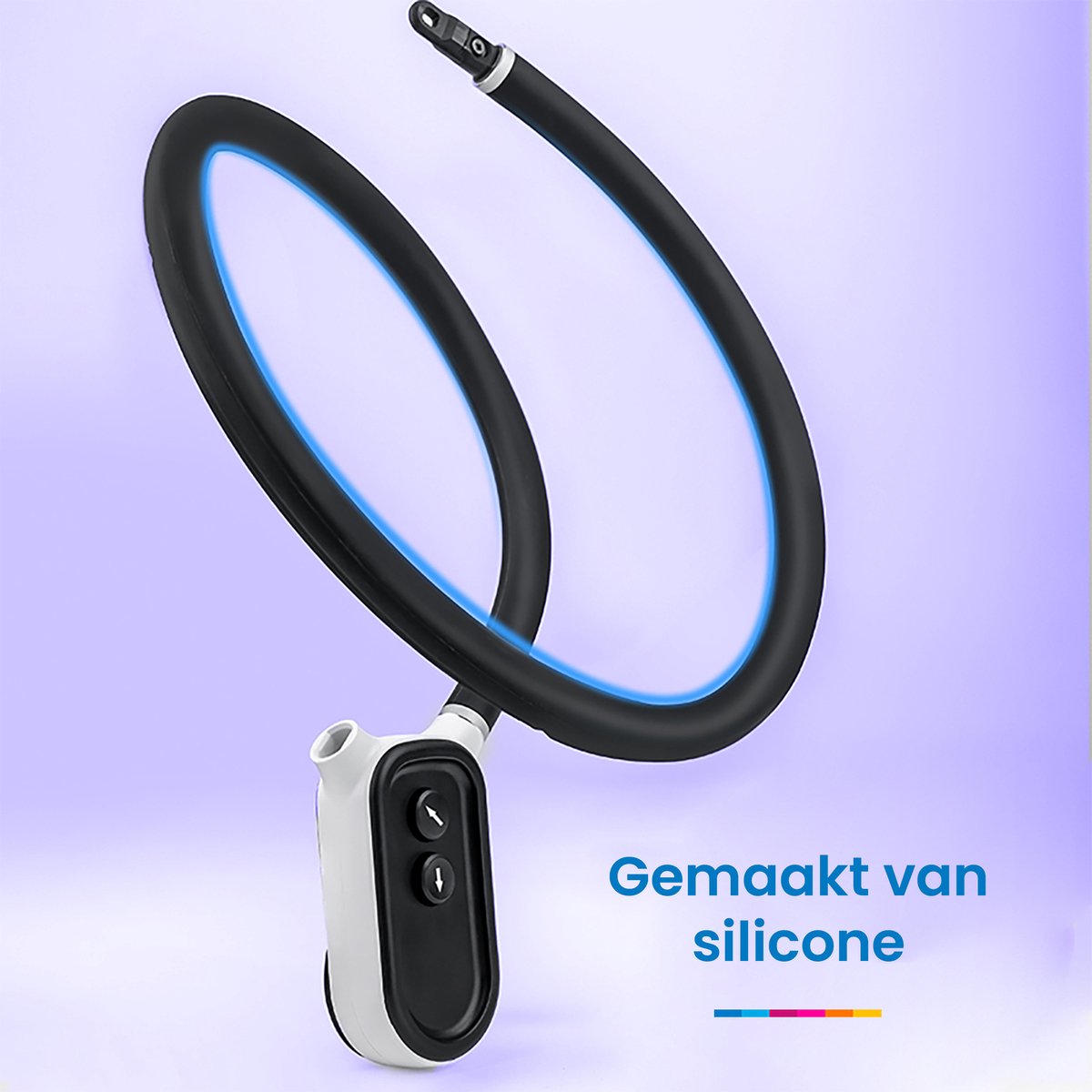 YONO Nekhouder geschikt voor GoPro met Telefoonclip - Actie Camera en Smartphone Houder - Accessoires Mounts - Zwart