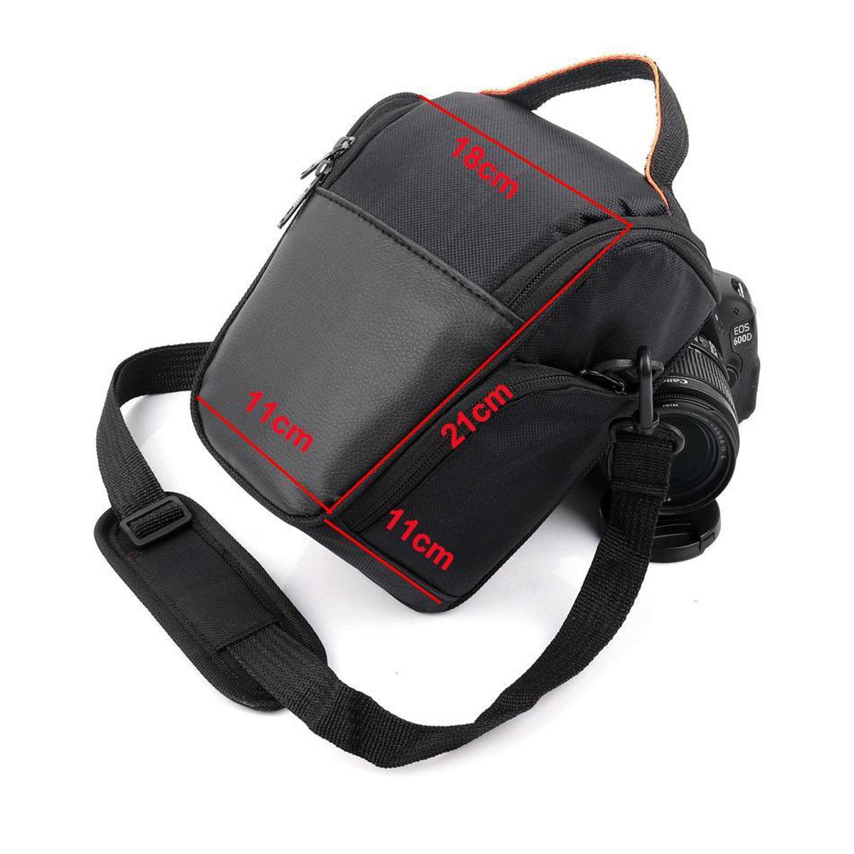 YONO Cameratas Spiegelreflexcamera Small – geschikt voor Nikon / Canon / Sony / DSLR Camera – Luxe Foto Tas - Schoudertas - Case - Zwart