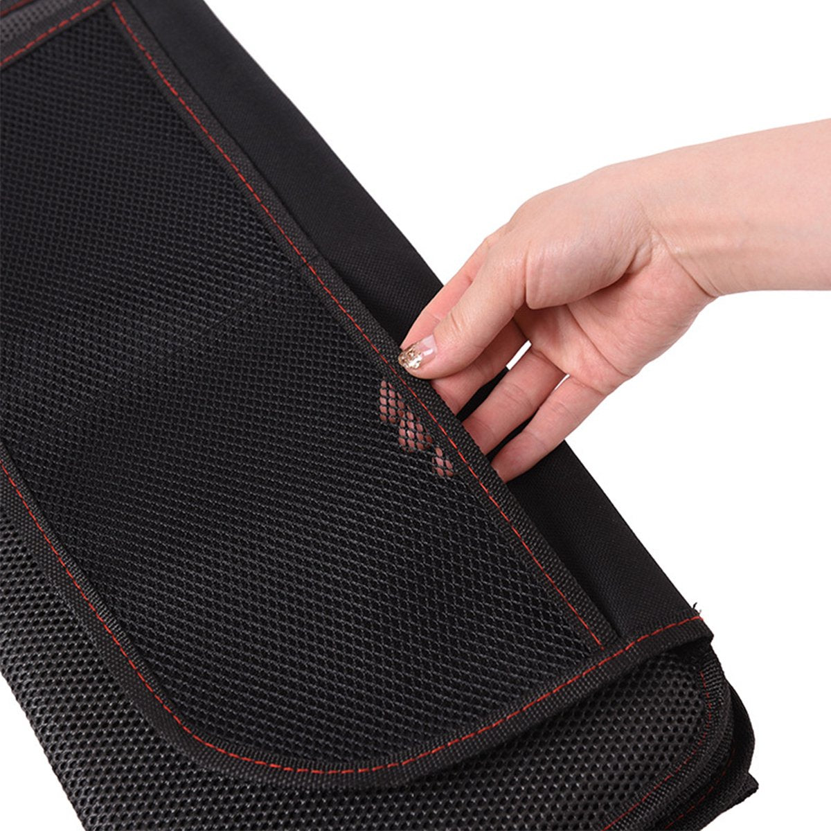 YONO Autostoel Beschermer met Organizer - Hoes Bekleding Isofix Compatibel - Auto Accessoiers - Rugleuning Bescherming - Zwart