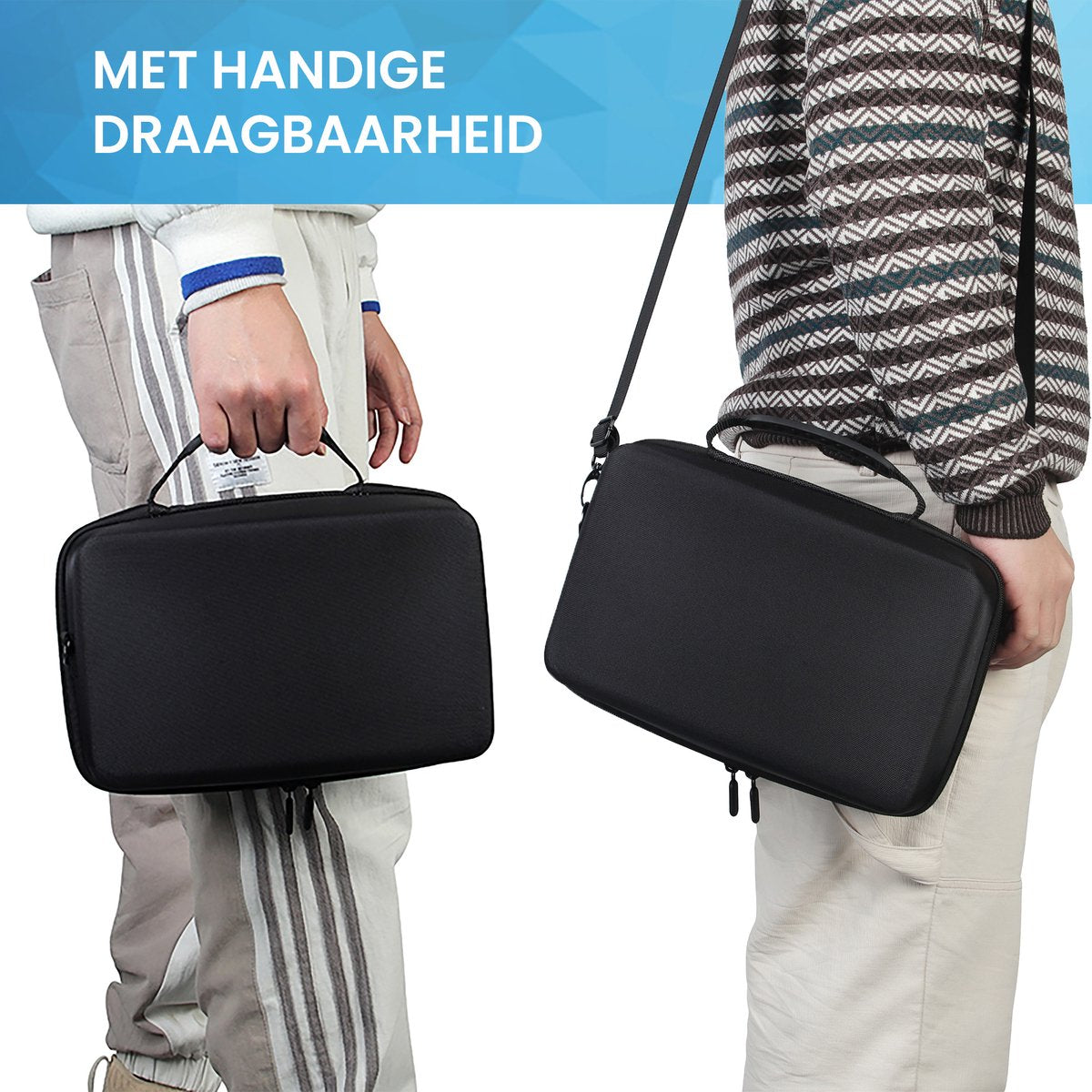 YONO Hard Case geschikt voor Marshall Acton 2 / 3 - Beschermhoes met Schouderriem - Zwart