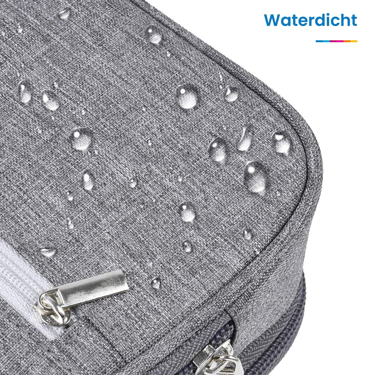 YONO Pennen Etui Large - Pennenzak voor Kinderen en Volwassenen - Schooletui voor Jongens en Meisjes - Back To School - Grijs