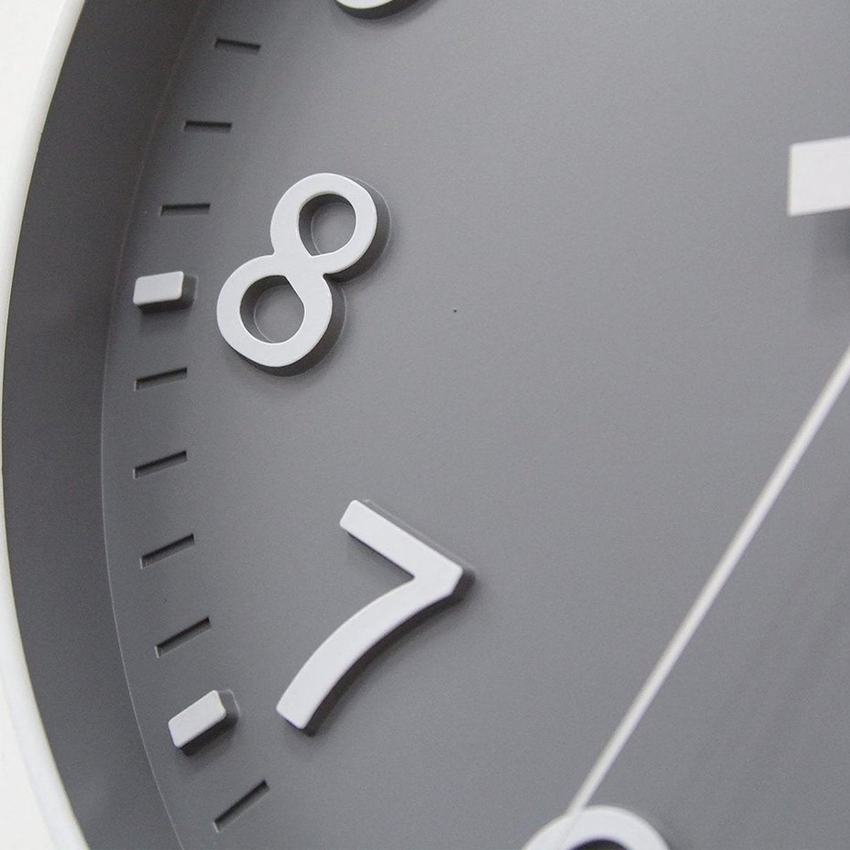 YONO Wandklok Modern - Stille Klok - 30 cm - Grijs