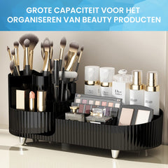 YONO Make Up Organizer Staand - Opbergsysteem voor Skincare / Parfum / Cosmetica / Lippenstift / Nagellak / Beauty Houder - Zwart