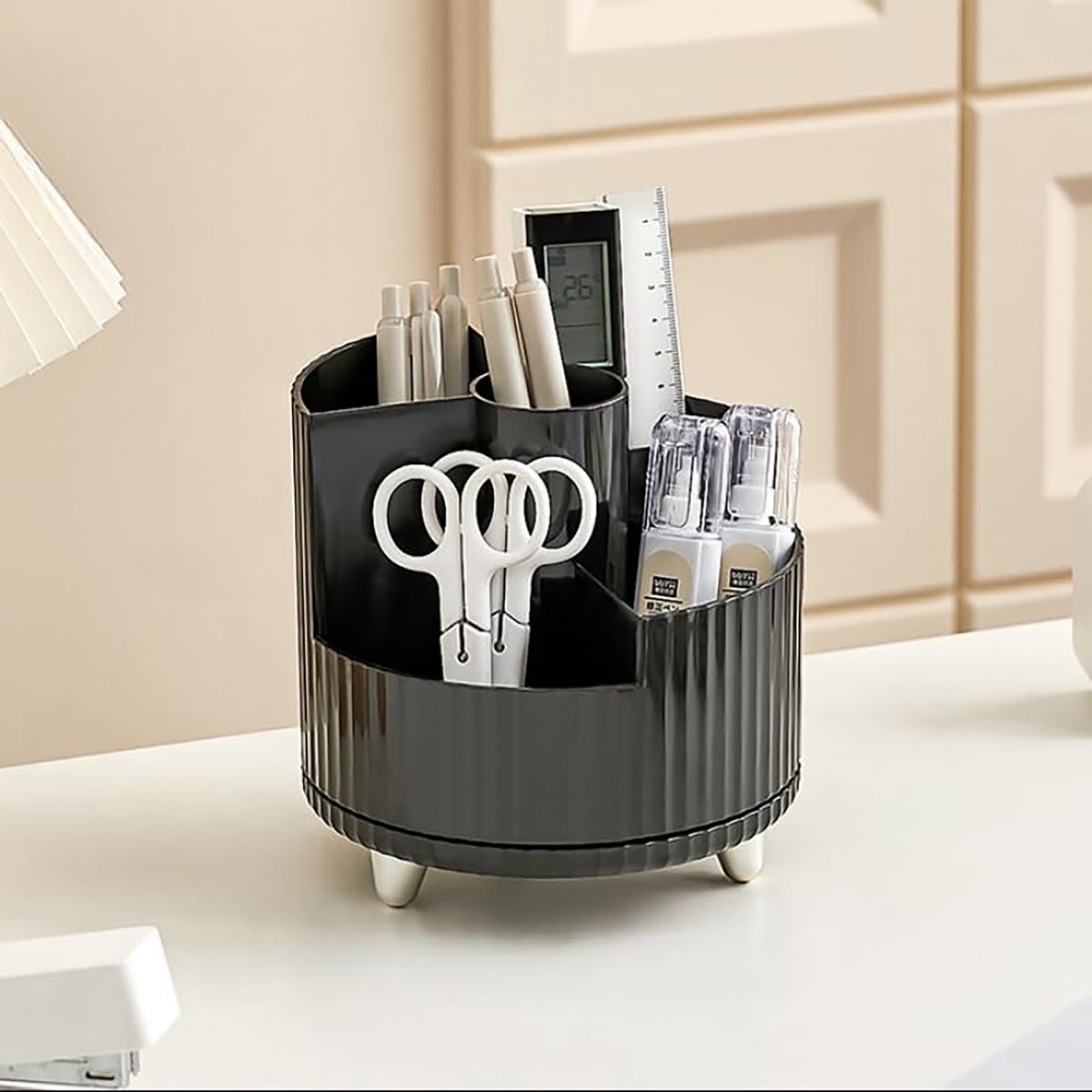 YONO Make Up Organizer - Organizer Skincare - Parfum - Houder - Draaibaar - Staand - Zwart