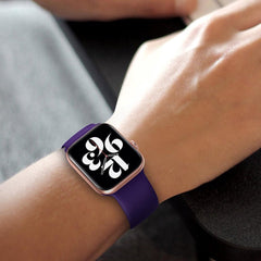 YONO Siliconen Stretch Bandje geschikt voor Apple Watch - 38 mm - 40 - 41 - Paars