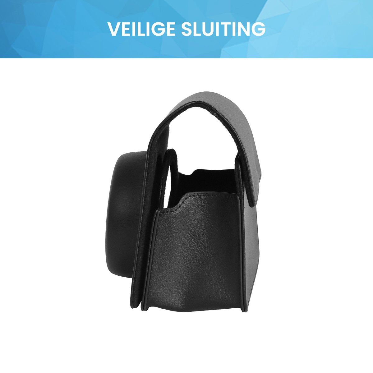 YONO Case geschikt voor Fujifilm Instax Wide 400 - Bescherm Hoes met Draagriem - Zwart