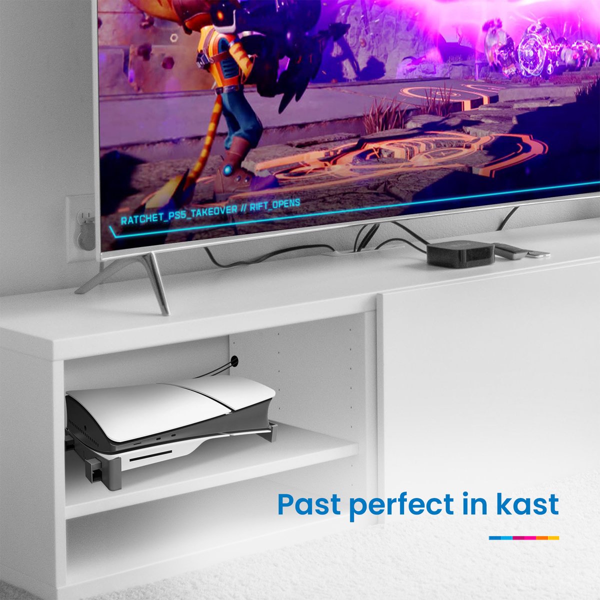 YONO Horizontale Standaard geschikt voor Playstation 5 SLIM - PS5 Stand Liggend - Houder - Zwart